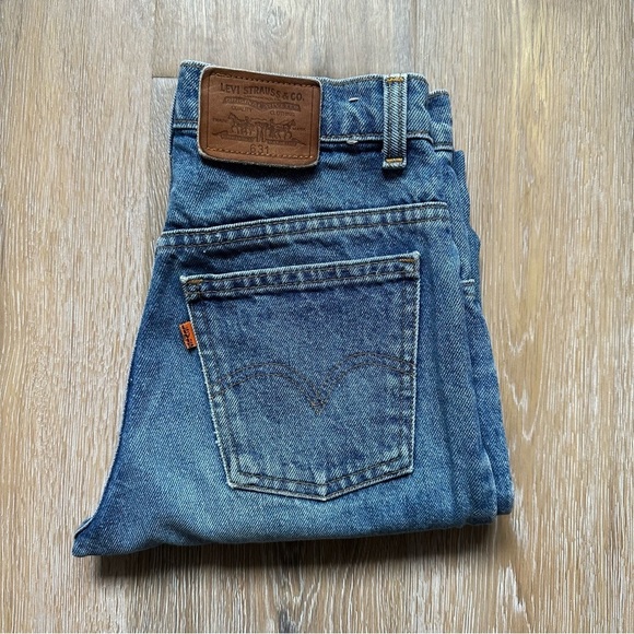 Vintage 1980's Levi’s 631 Jeans Orange Tab Straight Leg W28xL34 - Picture 5 of 15